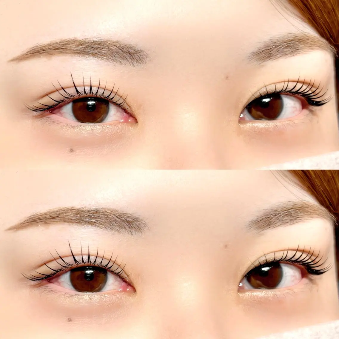 マツエク・マツパ ナチュラル パリジェンヌラッシュリフト まつげパーマ 一重×まつ毛パーマ 表参道eyelist KONOMIのマツエク・マツパデザイン