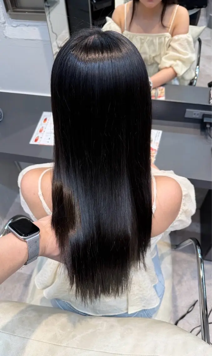 縮毛矯正の写真