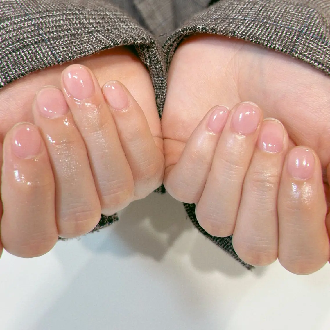 ネイル クリアネイル オフィスネイル ワンカラーネイル シンプルネイル 春ネイル ハンドネイル Lily nailのネイルデザイン