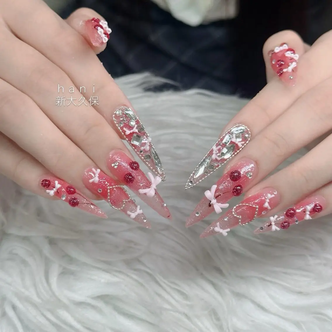 ネイル フットネイル フレンチネイル グラデーション 韓国ネイル ロングネイル ハンドネイル Hani Nail Salonのネイルデザイン