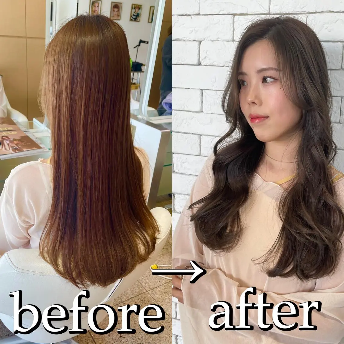 ロング 似合わせカット 迫留由弥のヘアスタイル