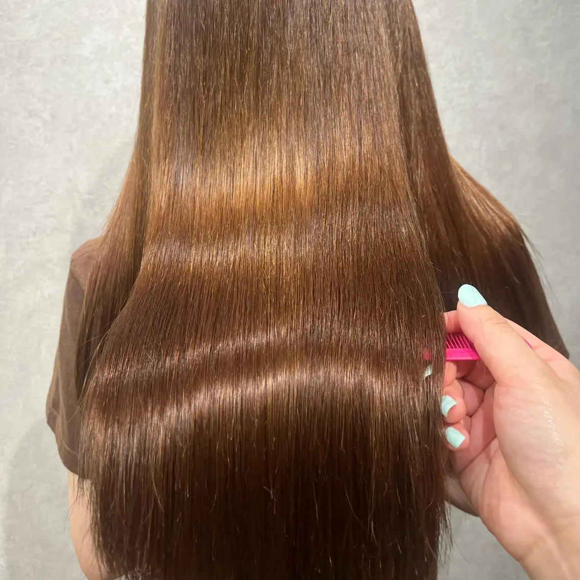 パーマ 縮毛矯正 カット 縮毛矯正 レイヤー/トレンド カラー/yuukaのヘアスタイル
