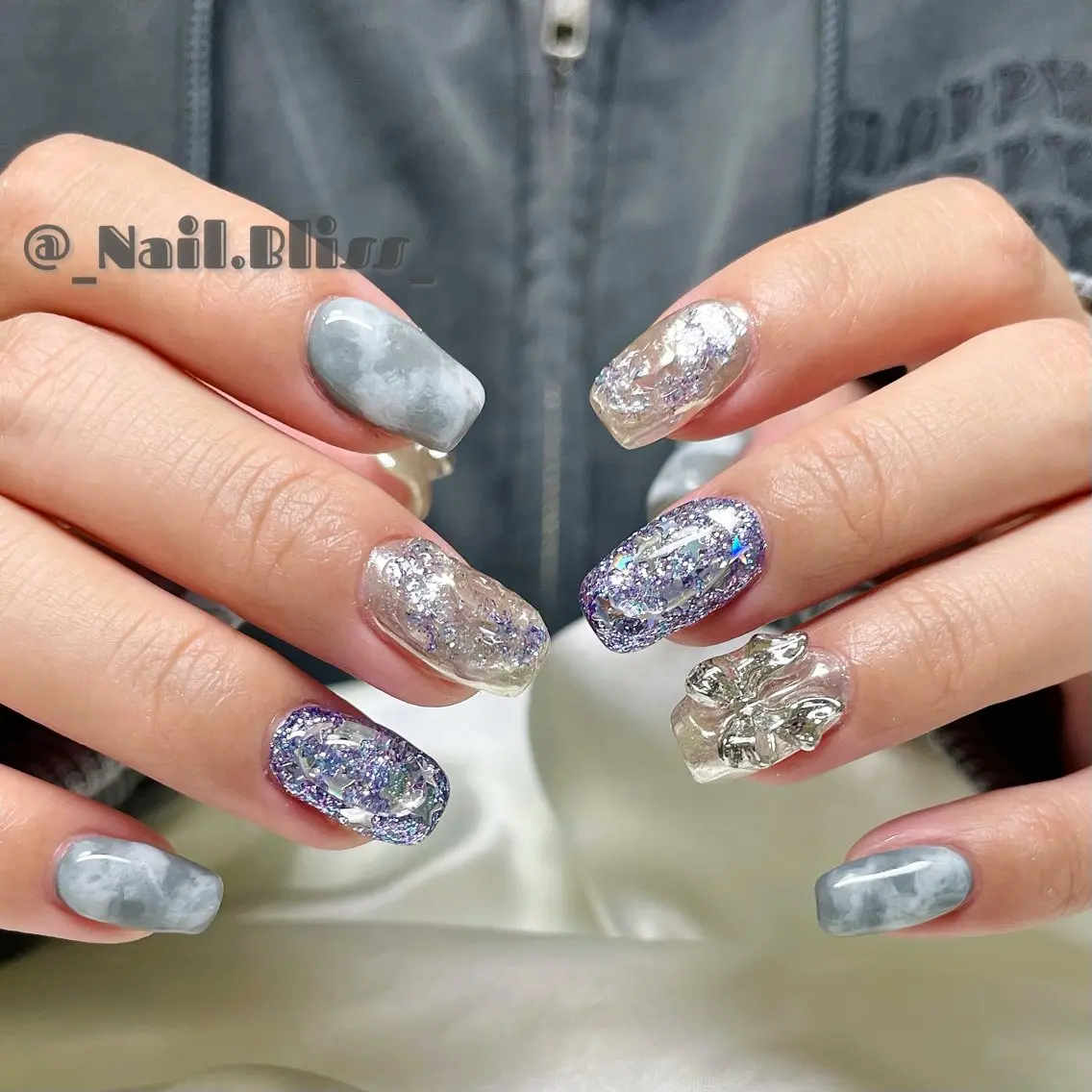 ネイル ぷっくりネイル ハンドネイル NAIL BLISSのネイルデザイン