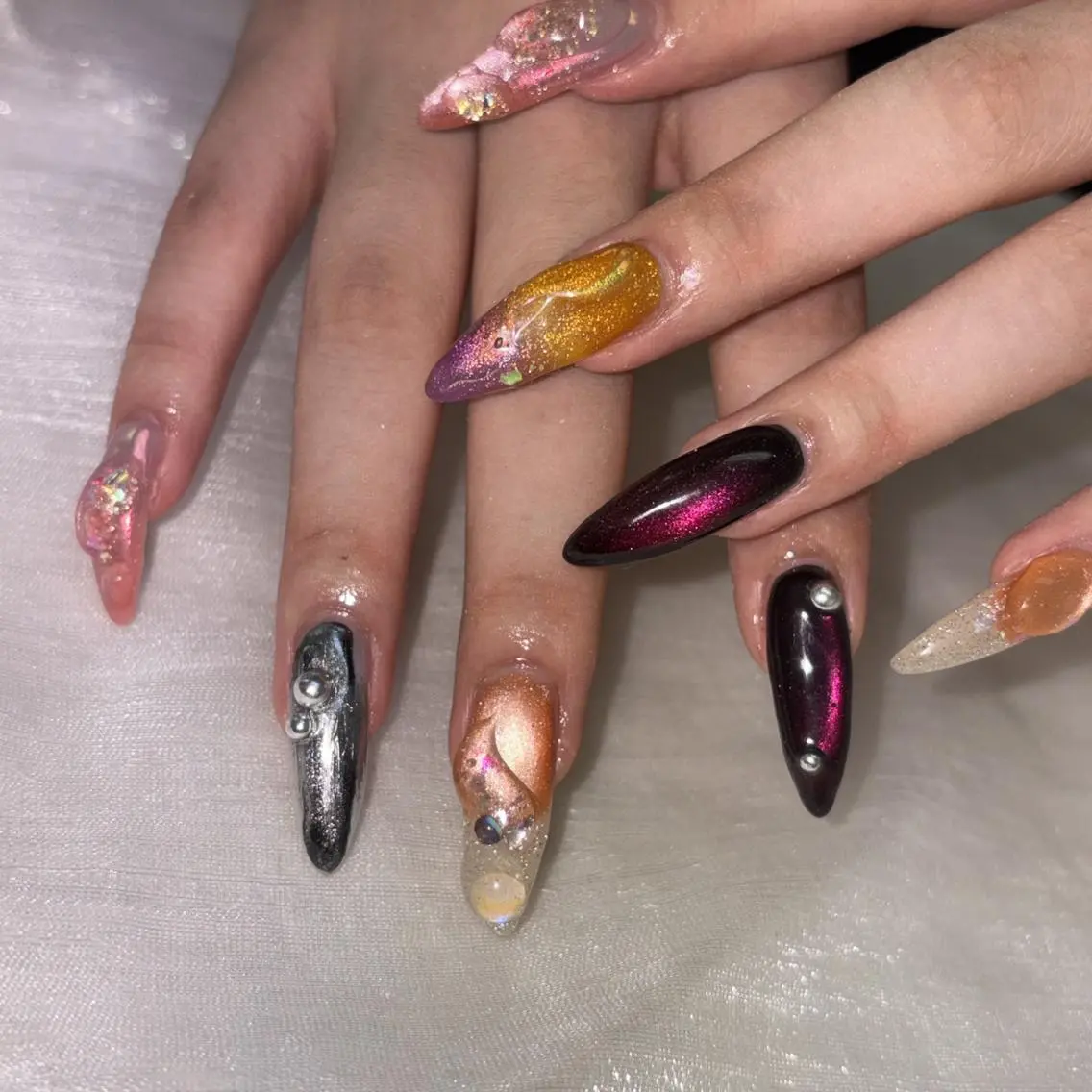 セミロング ハンドネイル CHOnail 道玄坂のネイルデザイン