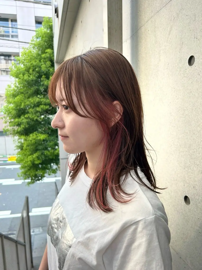 ミディアム 髪質改善/艶カラー /レイヤーカット💛のヘアスタイル