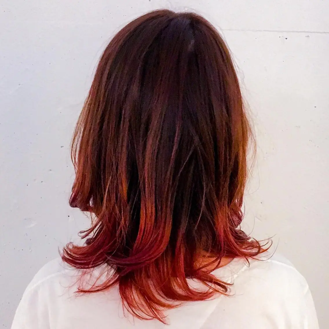 ミディアム カラー ヘアカラー トミタ アツシのヘアスタイル
