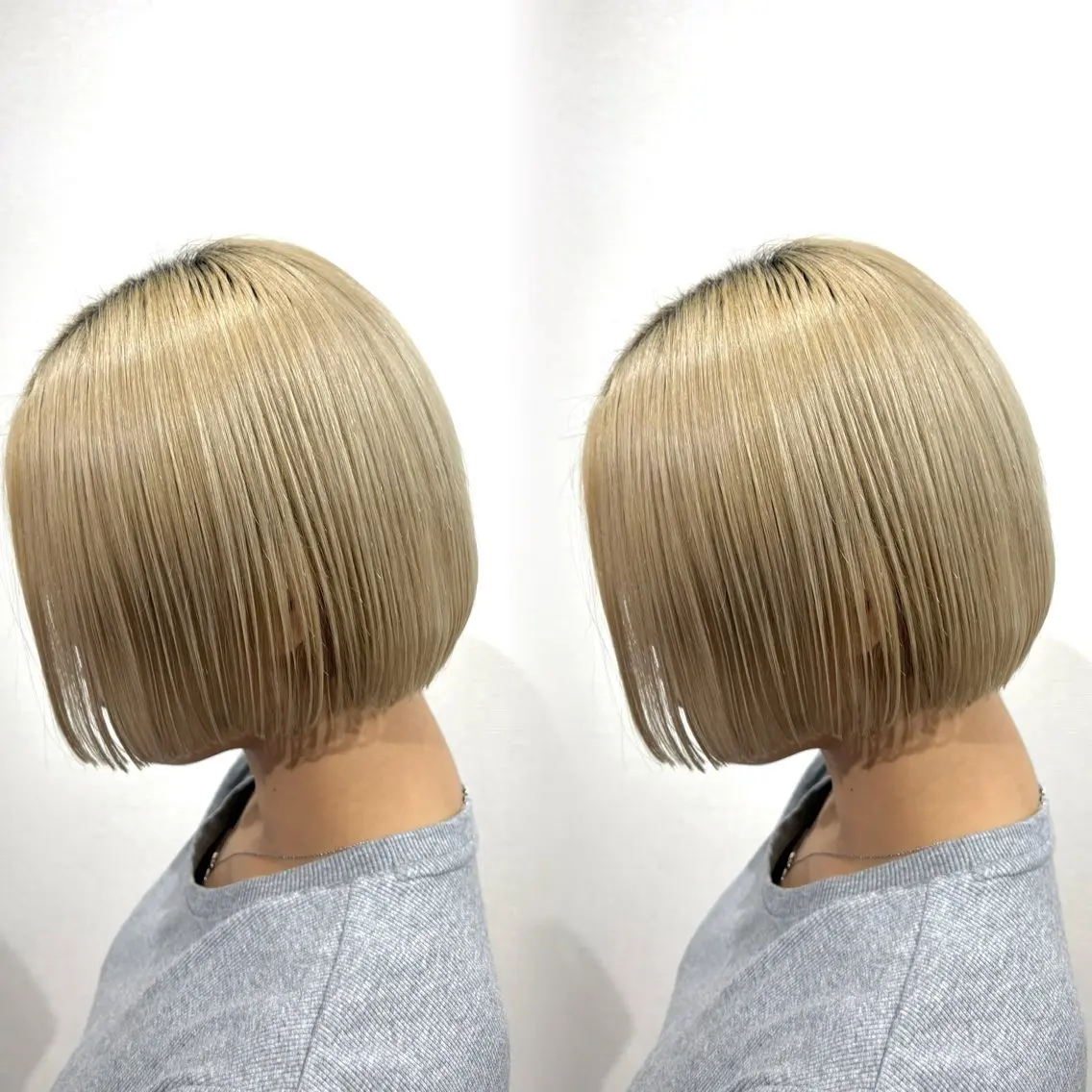 ショート 透明感カラー☁️ボブ 🫧アンナのヘアスタイル