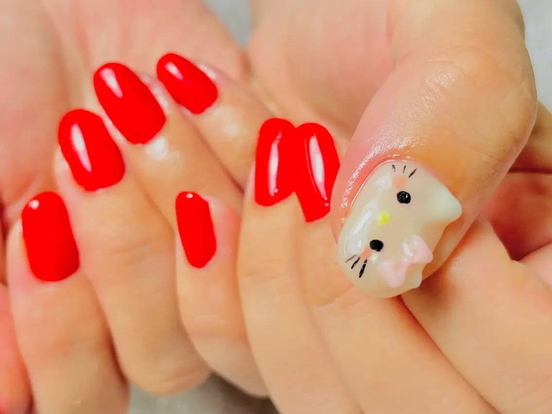 ネイル ワンカラーネイル ハンドネイル k+1 nail salonのネイルデザイン