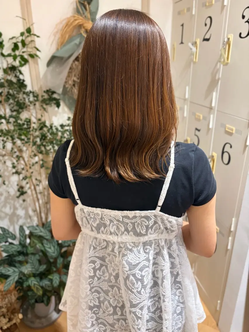 ミディアム アッシュ アッシュブラウン ヘアカラー merc.🌷恒藤 環希のヘアスタイル