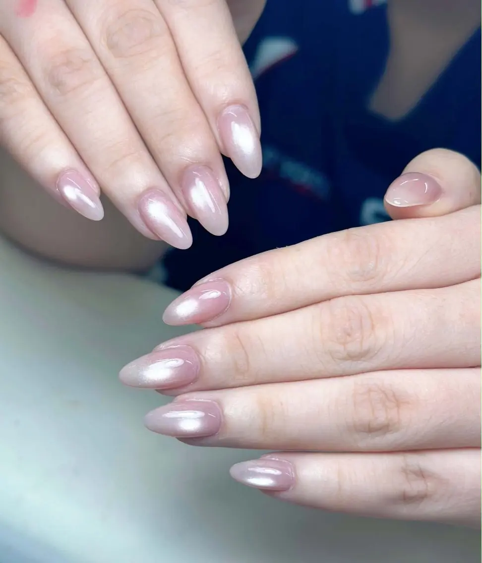 ネイル アニマル柄 ブラウン フットネイル フレンチネイル 韓国ネイル ハンドネイル Lisa Nail Salonのネイルデザイン