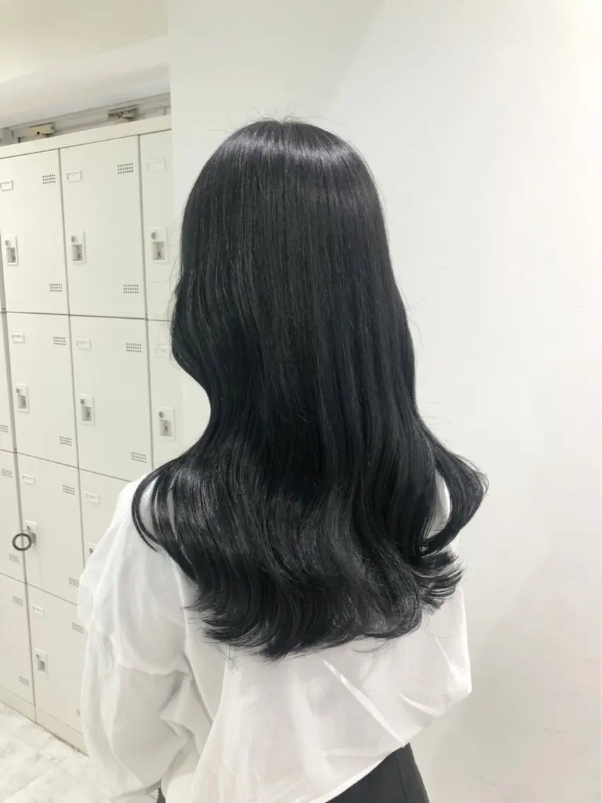 ロング カラー ヘアカラー トリートメント ヘッドスパ ヘアセット 🦋色落ち綺麗カラー メンズYUZU🦋のヘアスタイル