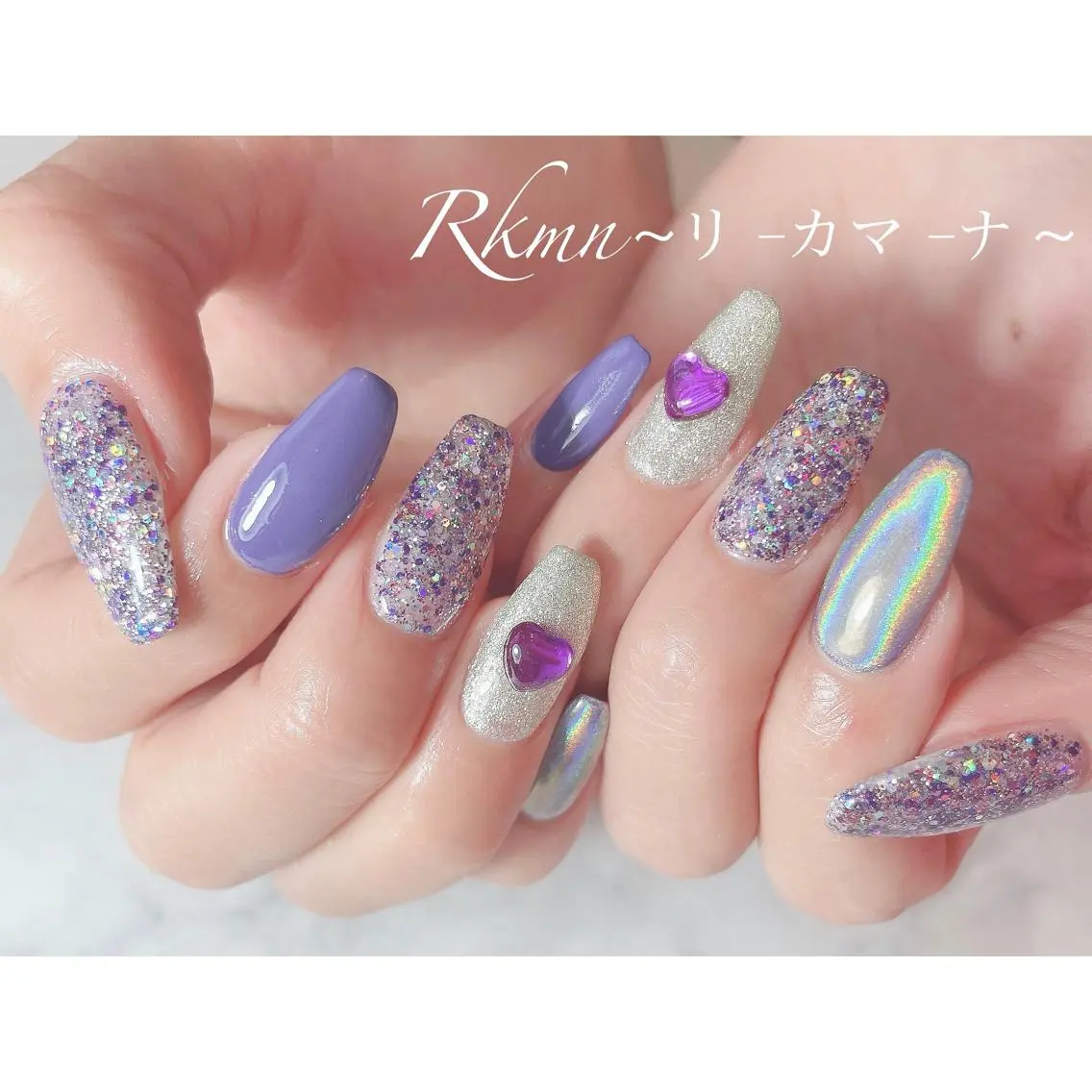 ネイル アートネイル フレンチネイル ジェルネイル グラデーション ハート ハンドネイル フットネイル ハンドケア Rkmn ~リ-カマ-ナ~のネイルデザイン