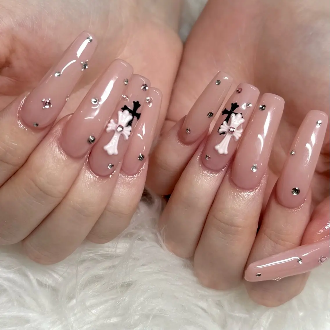 ネイル ロングネイル ハンドネイル 🫧Rio🫧ネイル /渋谷🫧ワンホンのネイルデザイン