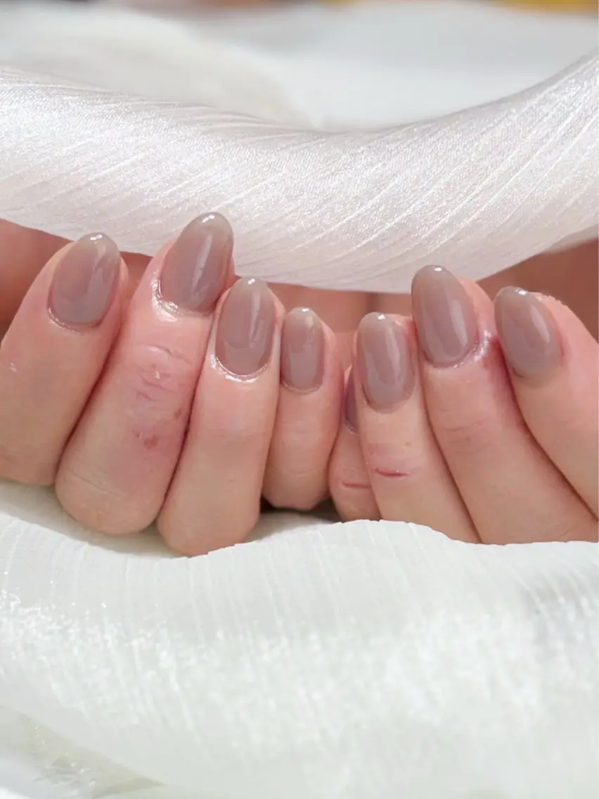ネイル ワンカラーネイル シンプルネイル ハンドネイル nail salon minthのネイルデザイン