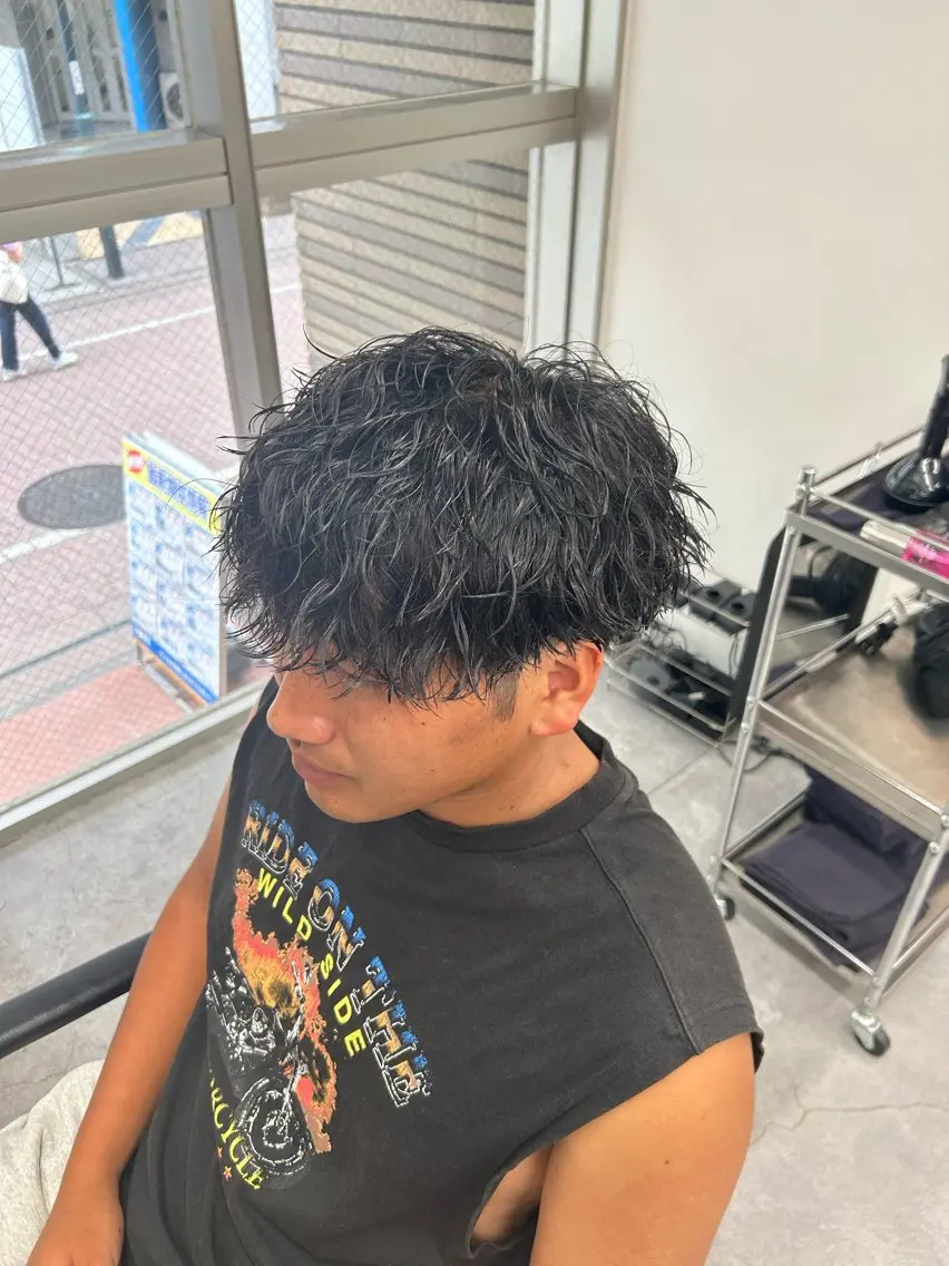 パーマ メンズ カット パーマ パーマ支持率No.1 ❤️‍🔥安成弾のヘアスタイル