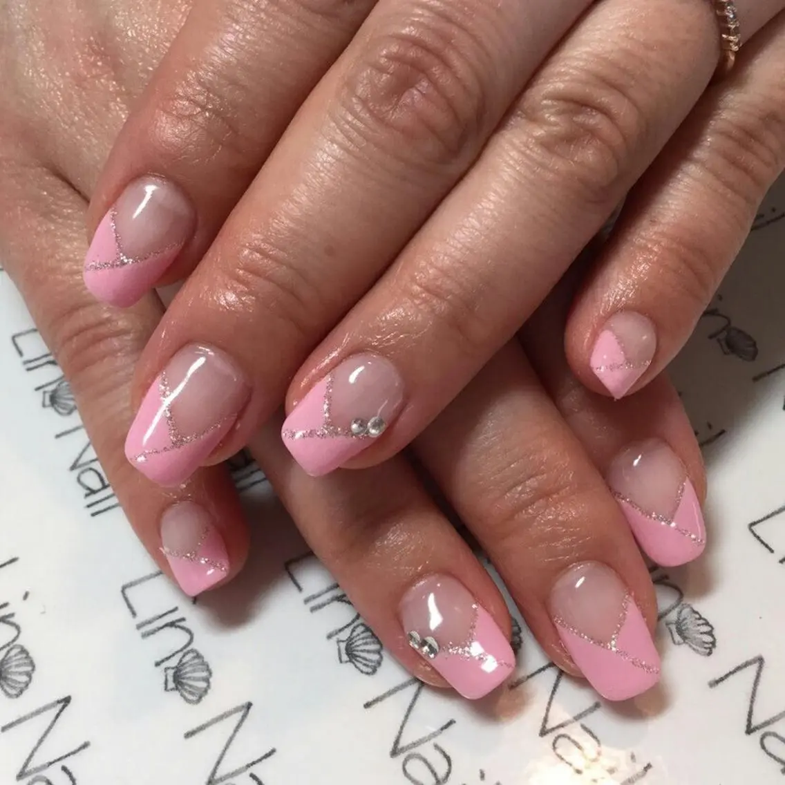 ショート ミディアム セミロング カラー ネイル まつエク シンプルネイル Lino Nail sekitomiのネイルデザイン
