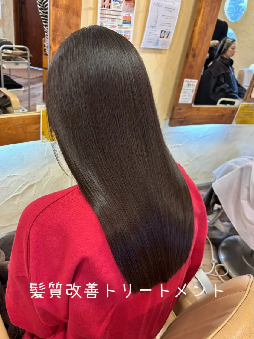 ロング カット トリートメント 大鹿 数馬のヘアスタイル