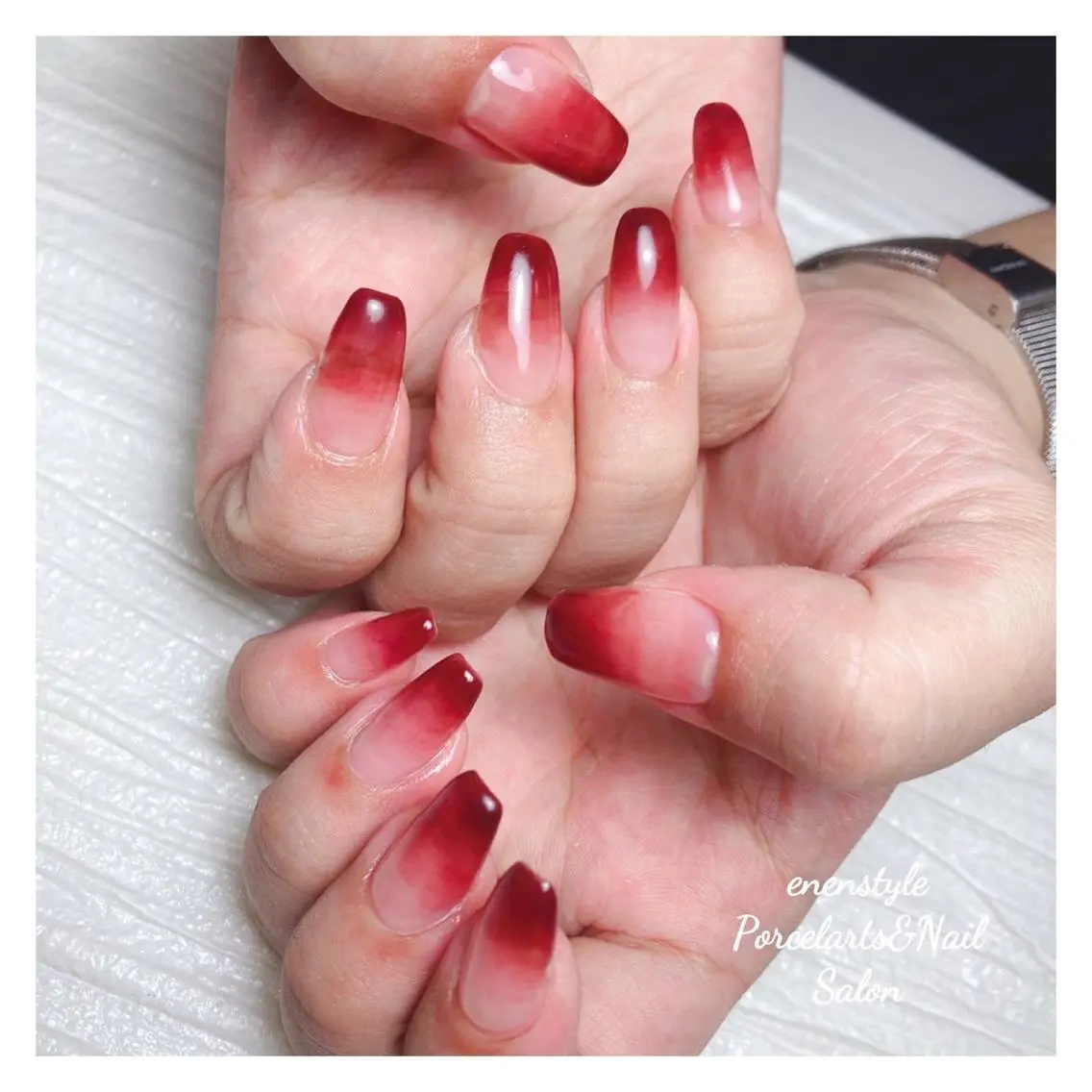 ミディアム ネイル ハンドネイル 🐾enen style 🐾のネイルデザイン