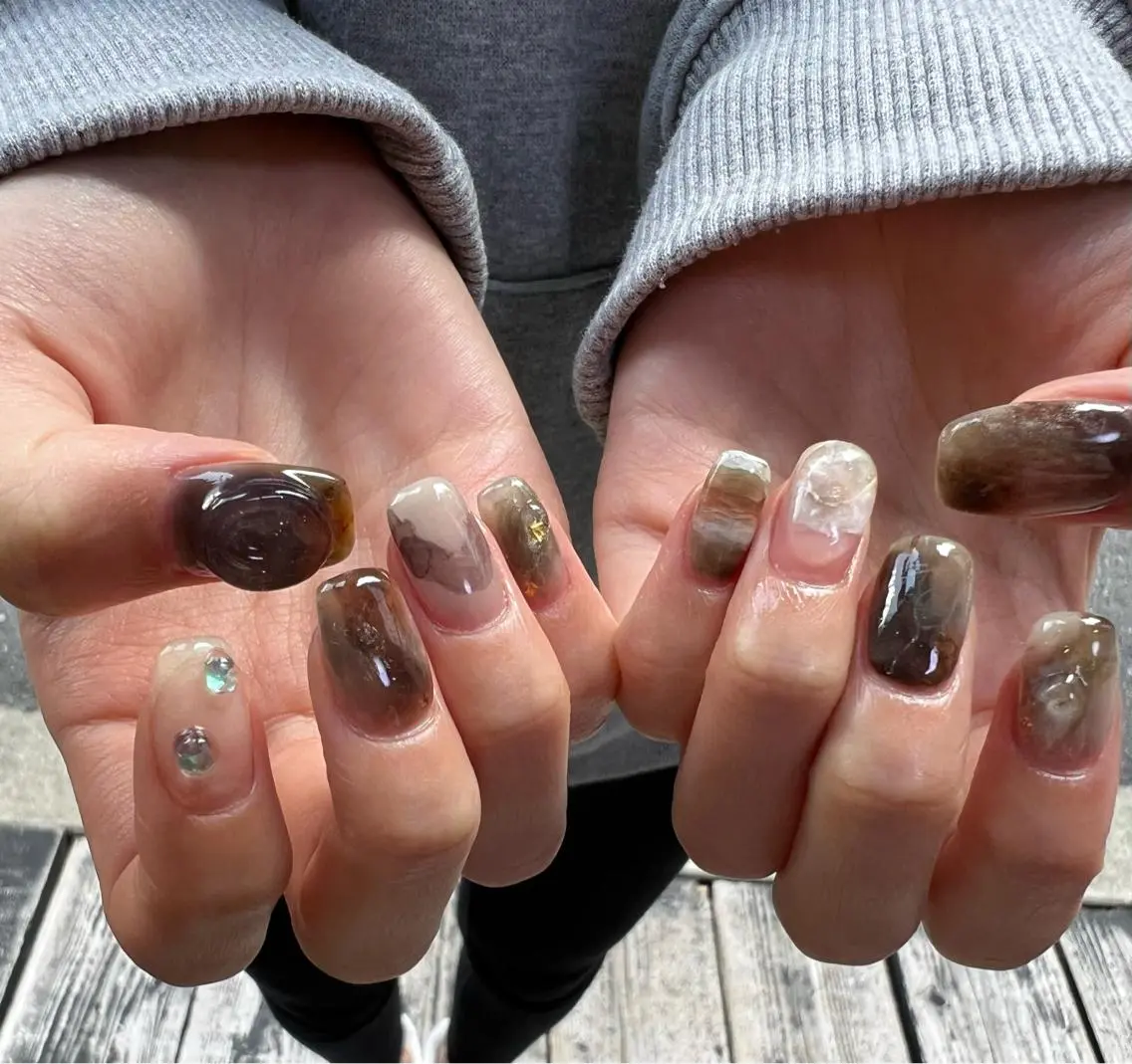 ネイル 持ち込み ハンドネイル Nail salon Museのネイルデザイン