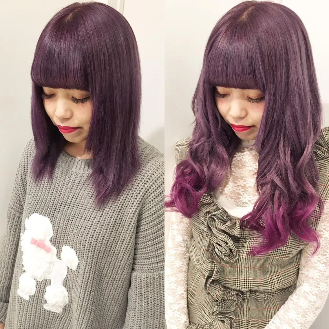 カラー エクステ 🌈評価No.1🌈 艶髪カラー❌エクステのヘアスタイル