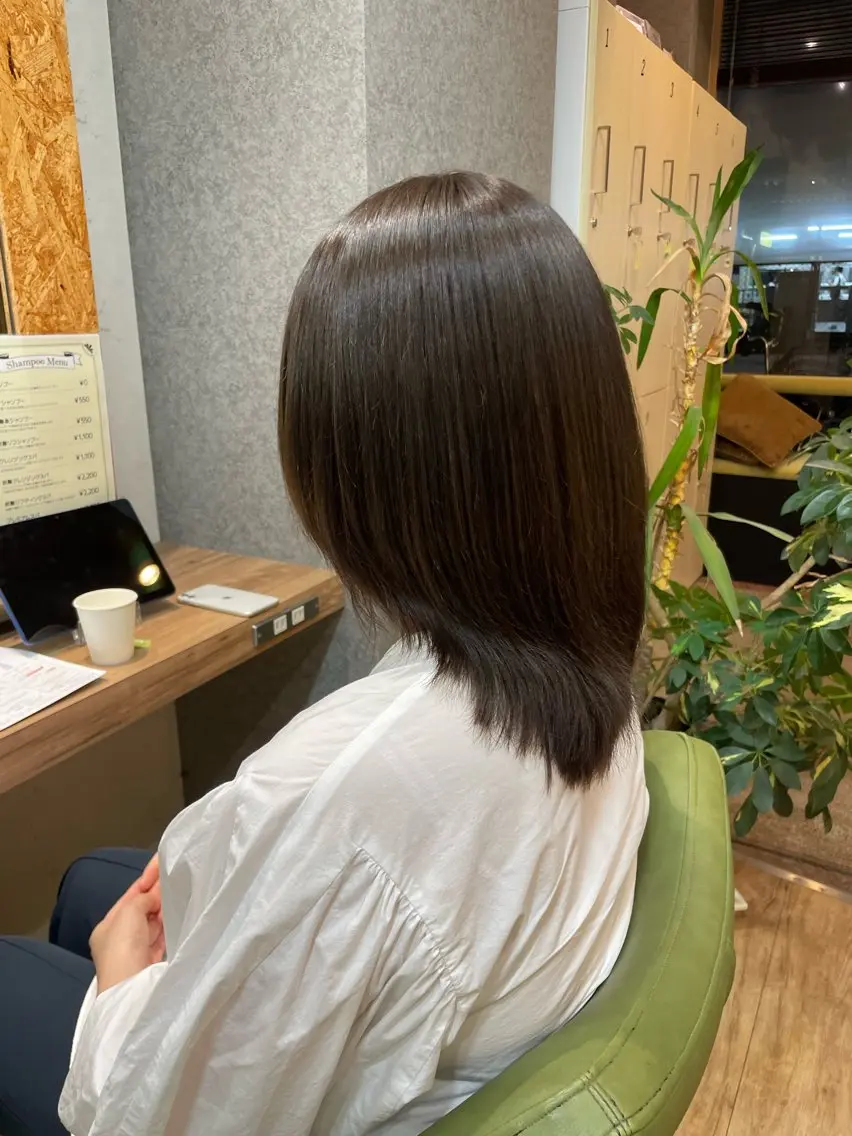 ミディアム カラー アッシュ アッシュブラウン ブラウンカラー 髪質改善/Bloss om🌷高橋沙衣のヘアスタイル