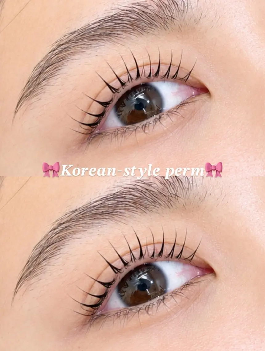 【🎀韓国式まつ毛パーマ🎀】　　　　　　　　束感コーティング付き🫧の写真