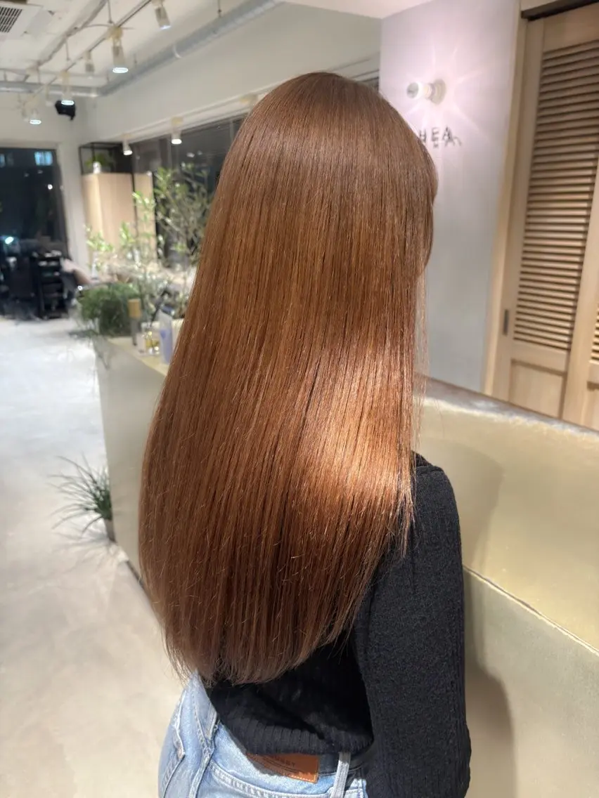 ロング カラー ブリーチ ダブルカラー ヘアカラー SHEA /縮毛矯正 イソダハルカのヘアスタイル