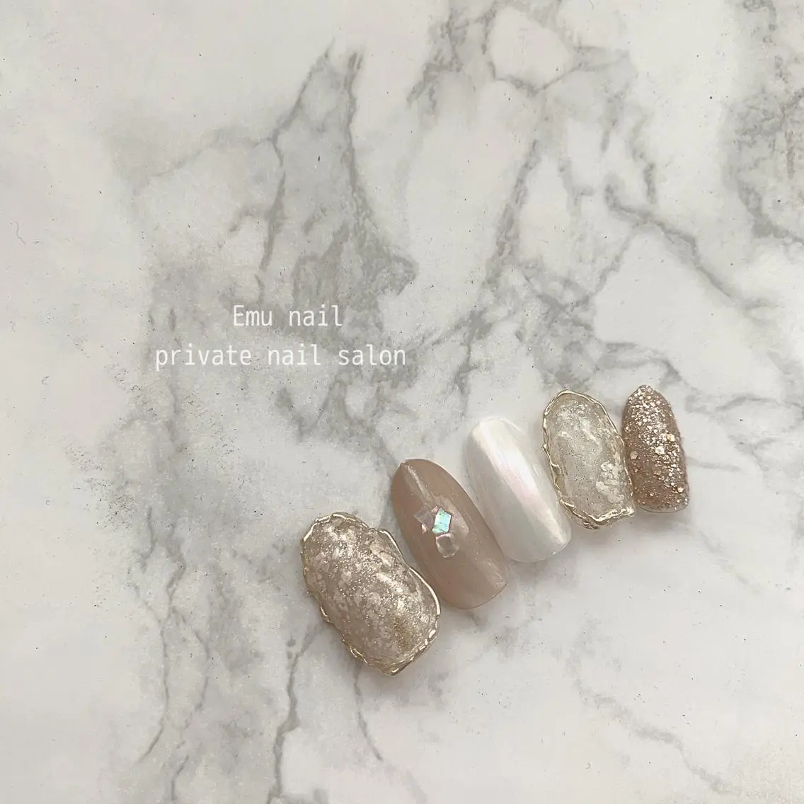 ネイル オーロラネイル emu nailのネイルデザイン