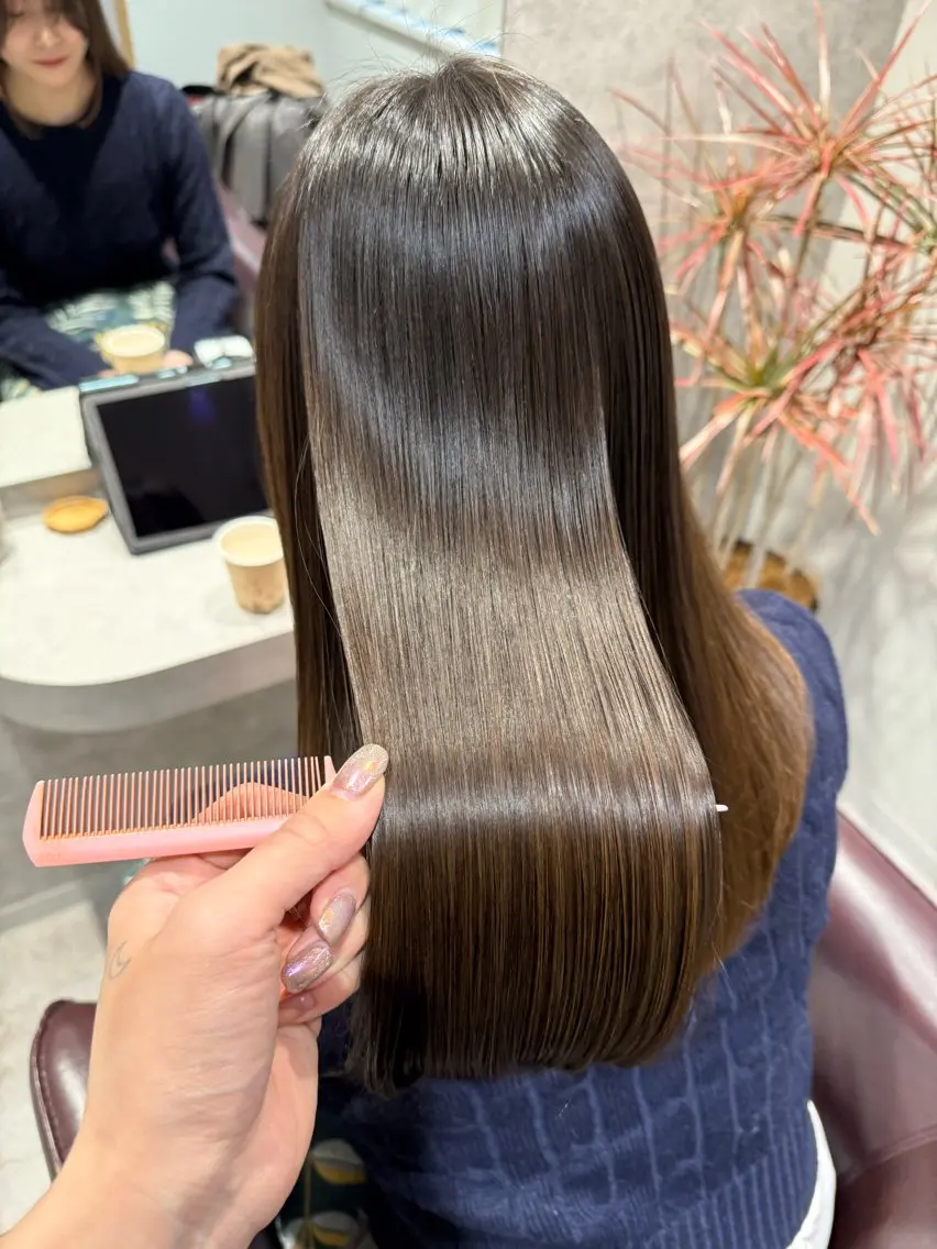 2回目の方限定✨カット+艶カラー+髪質改善ヘアエステ+aujuaトリートメント🌟の写真