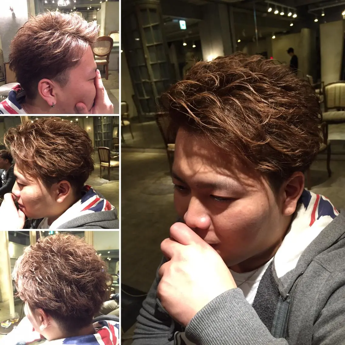 メンズ アップバング こう ちゃんのヘアスタイル