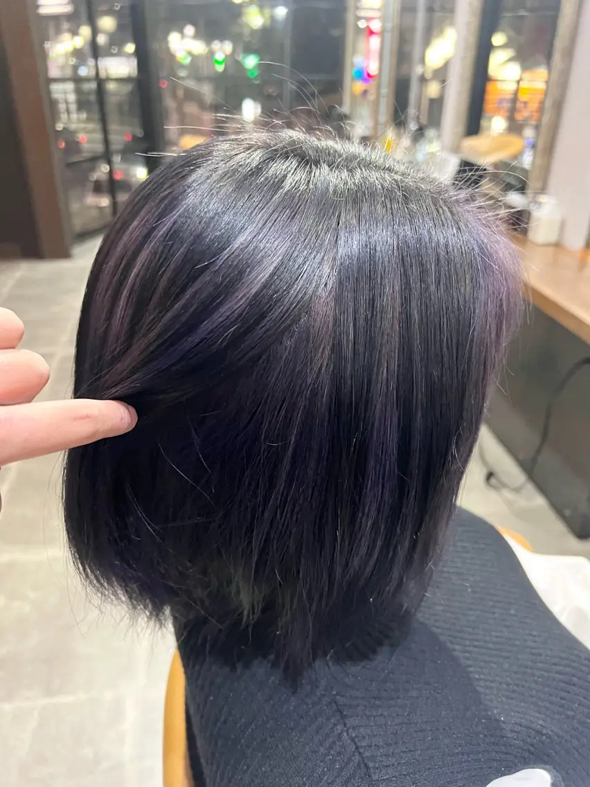 ショート ヘアカラー 天王町×韓国レイヤー 髪質改善  佐藤友茉のヘアスタイル