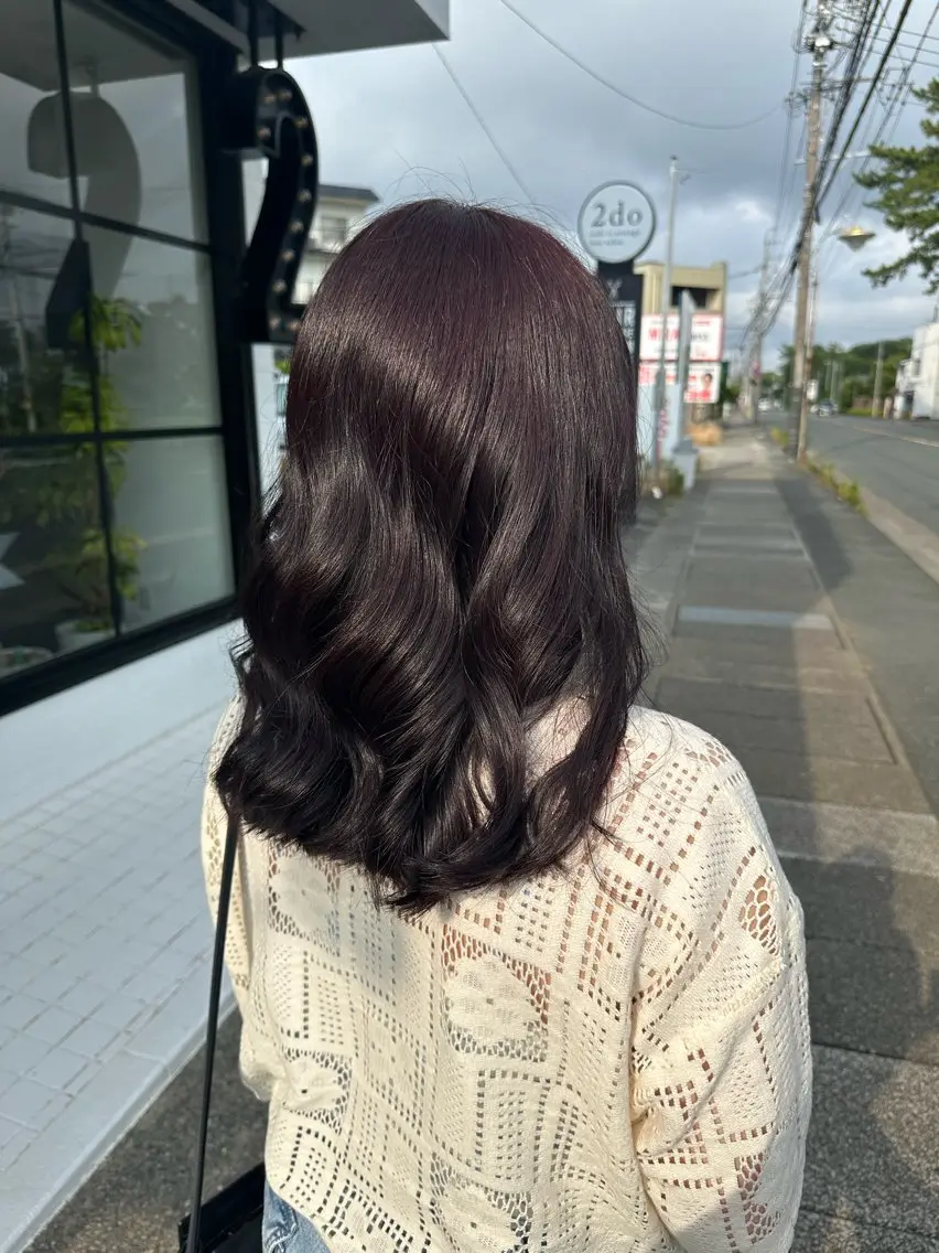 🤍ワンカラー/白髪染め・𝐀𝐮𝐣𝐮𝐚トライアル🤍(シャンプーブロー込)の写真