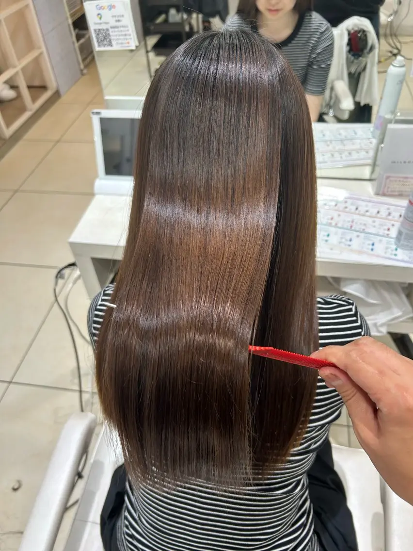 ロング カット ヘアカラー トリートメント 【髪質改善カラー】 瀧田嵐士🇰🇷のヘアスタイル