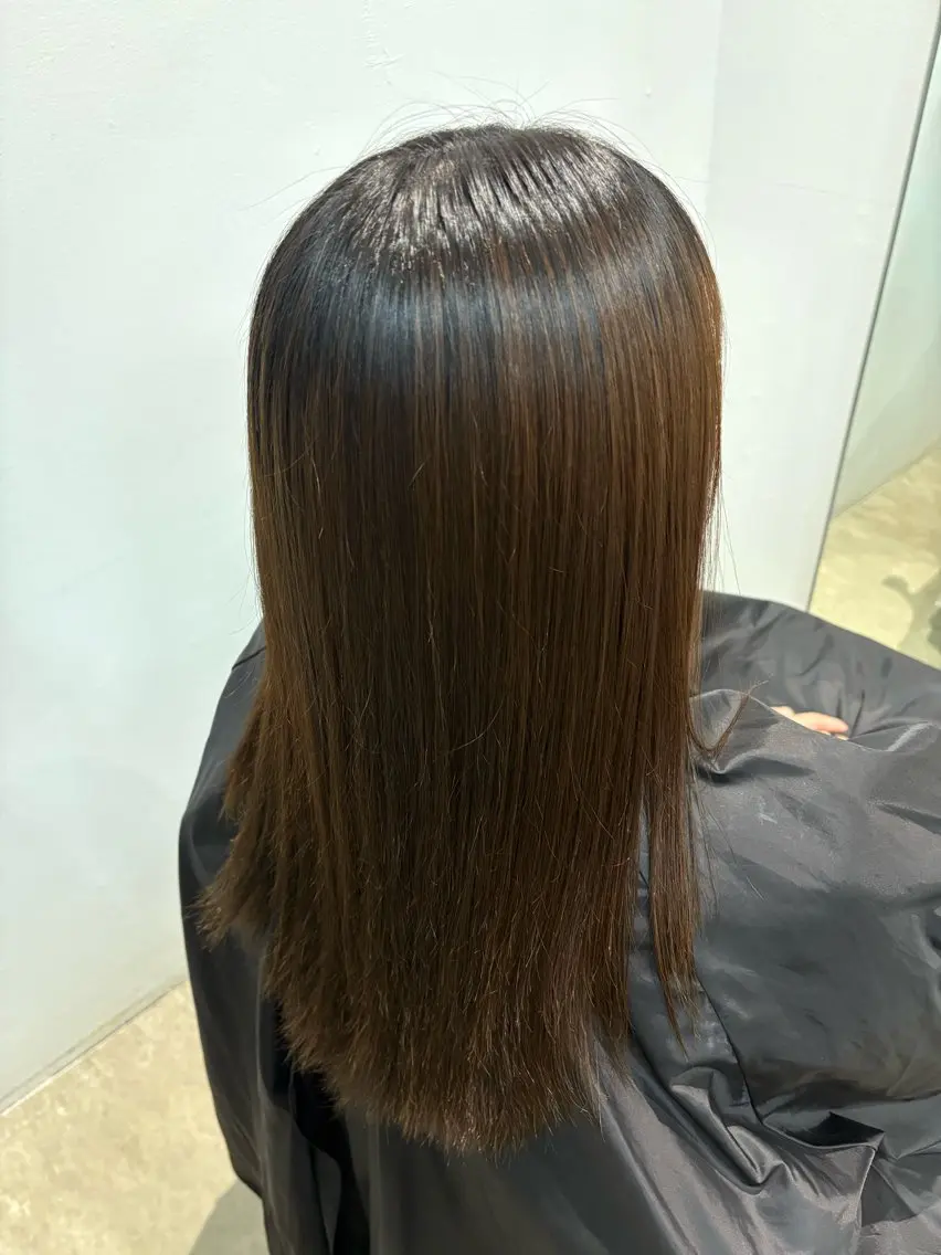 縮毛矯正 カワサキ ミユのヘアスタイル