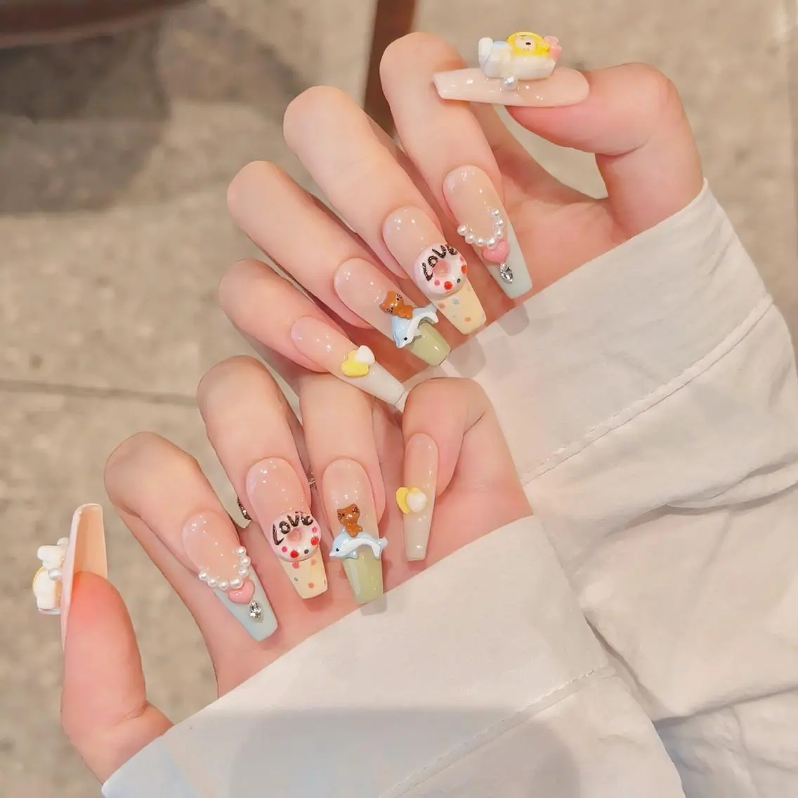 ネイル ジェルネイル スカルプネイル ネイルチップ 🌸柚葉 🌸のネイルデザイン