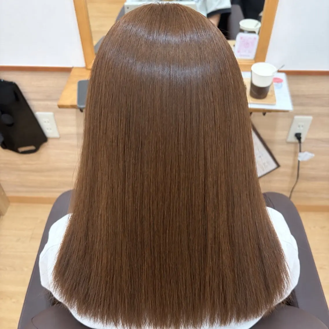 セミロング 縮毛矯正 トリートメント カット 縮毛矯正 トリートメント 🌼グレージュ 🌼渡辺歩🌼のヘアスタイル