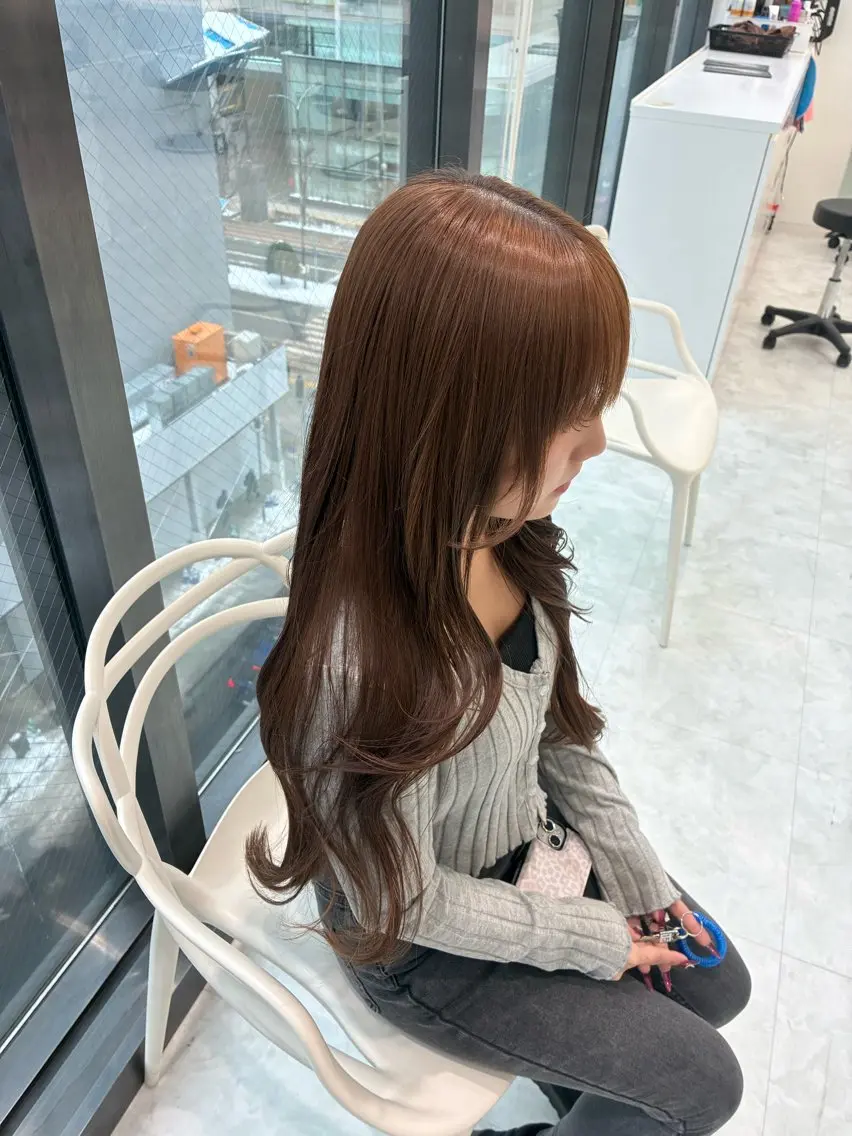 【🍂季節限定SALE🍂】ブリーチなしダブルカラー+髪質改善トリートメントの写真