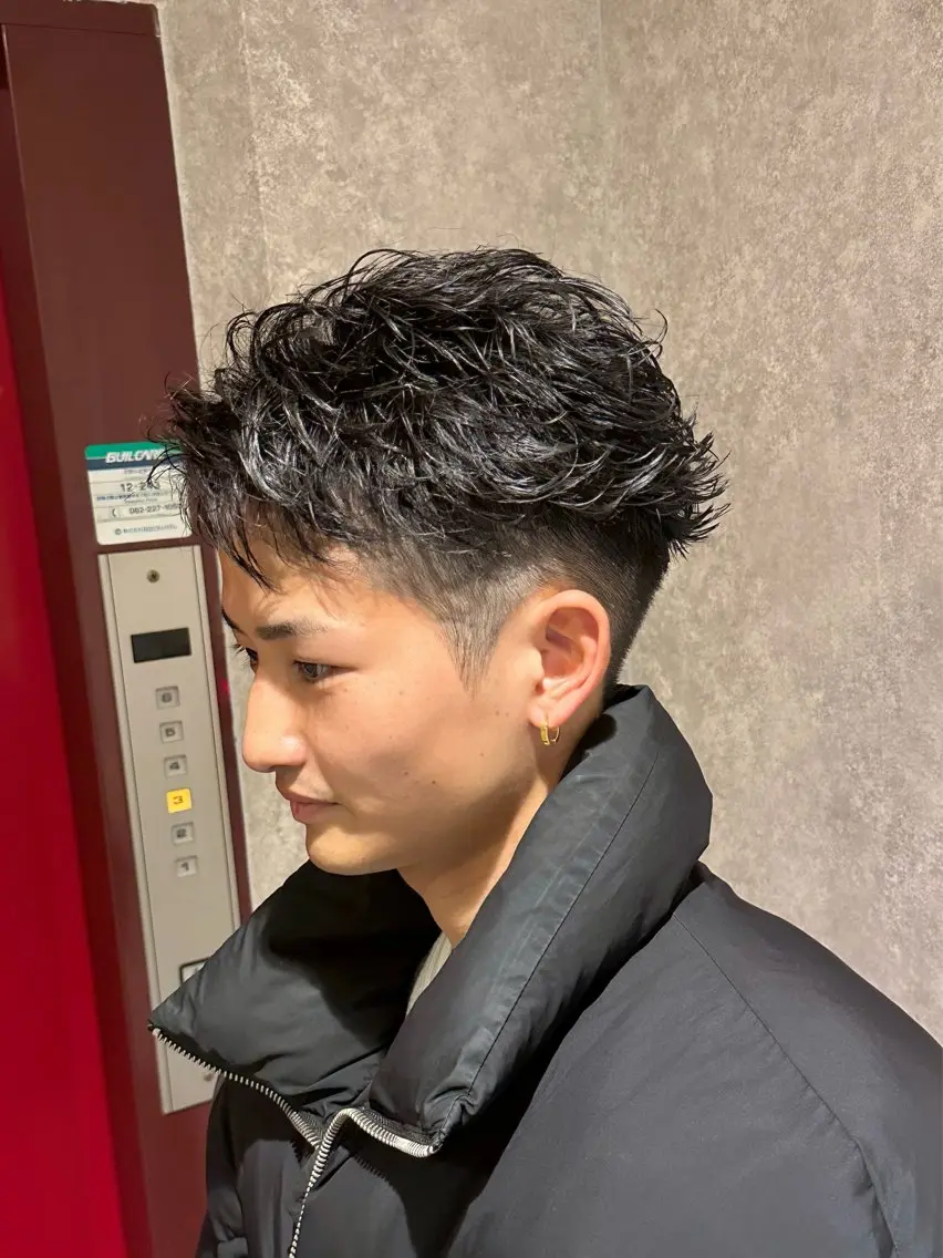 ショート パーマ メンズ 【メンズ専門】中本 翔大のヘアスタイル