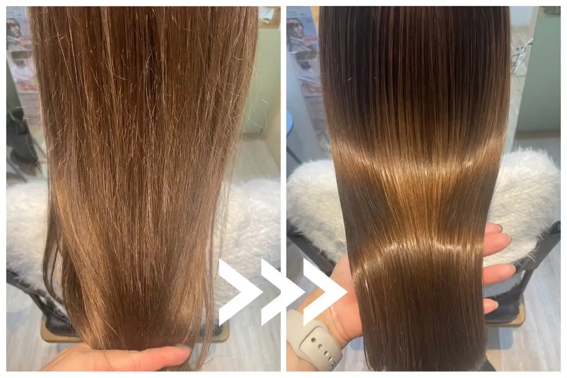 ロング カラー 透明感カラー 髪質改善 サワタ ミサのヘアスタイル