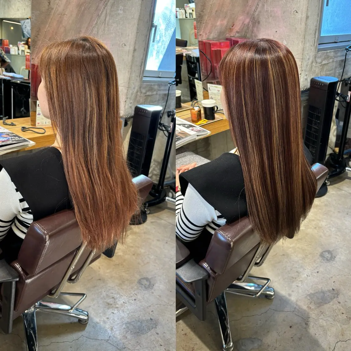 ロング カラー 七原 海夕のヘアスタイル