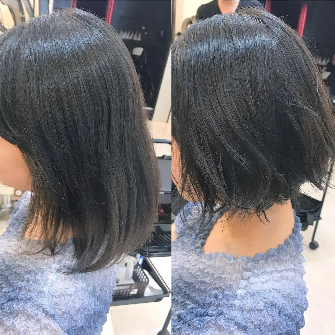 ショート カラー ブルーカラー グラデーションカラー ボブ 武田 清久のヘアスタイル