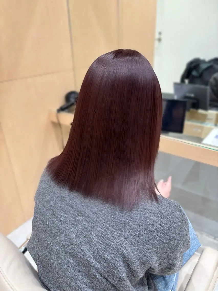 ミディアム ヘアカラー ハイトーン/デザイン /栄/あこ🦖のヘアスタイル