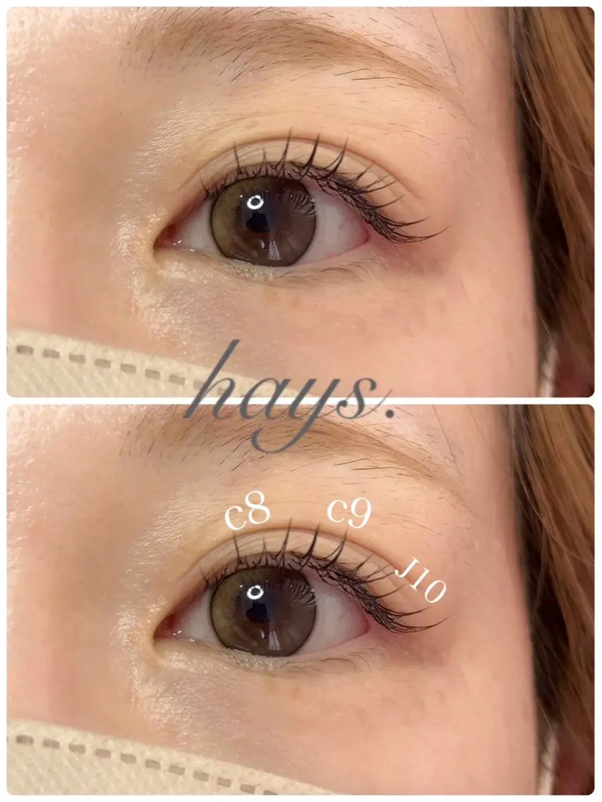 マツエク・マツパ フラットラッシュ hays. eyelashのマツエク・マツパデザイン