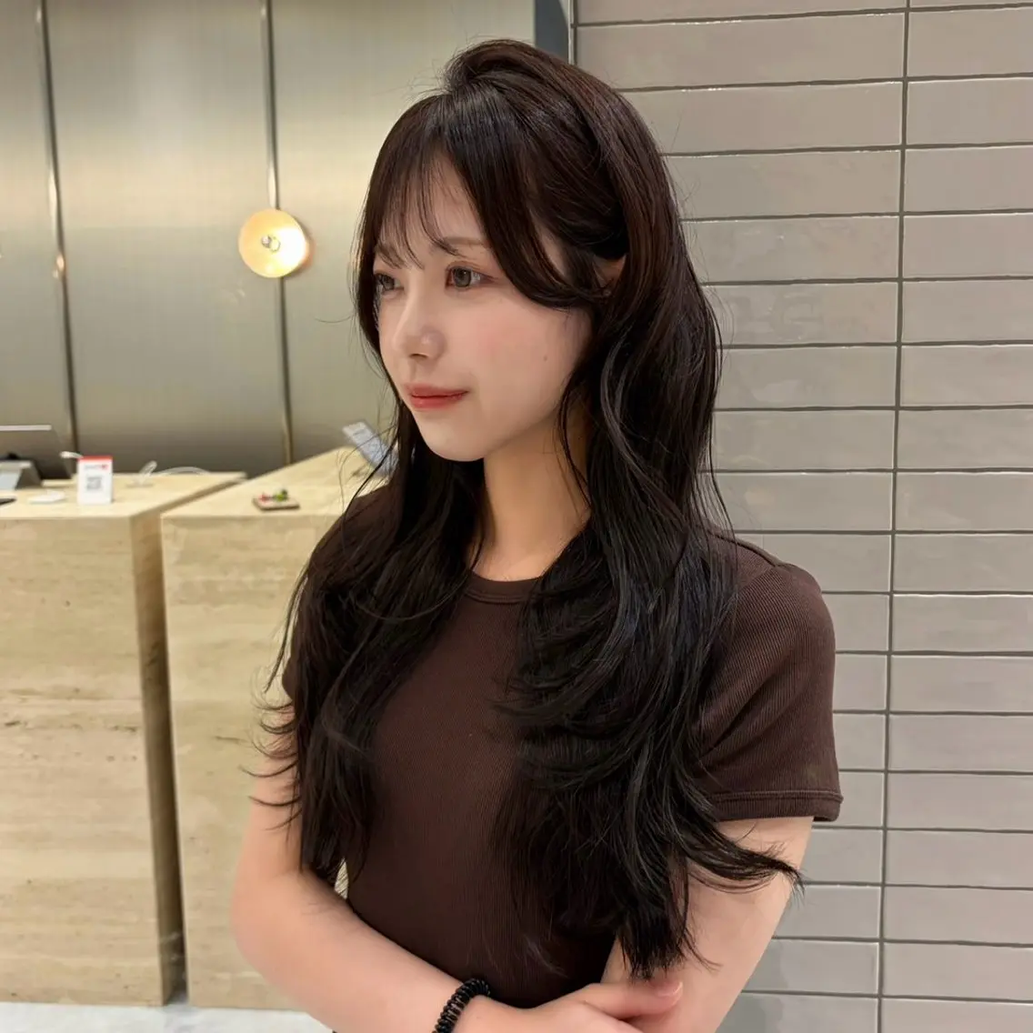 セミロング カラー RAIRA 福岡韓国ヘア‧₊˚✧のヘアスタイル