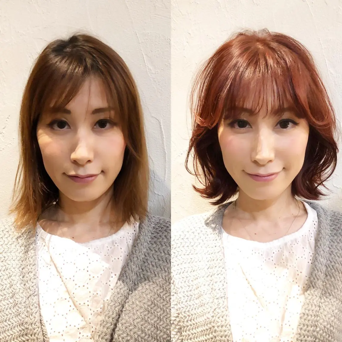 ミディアム 髪質改善縮毛矯正 専門店のヘアスタイル