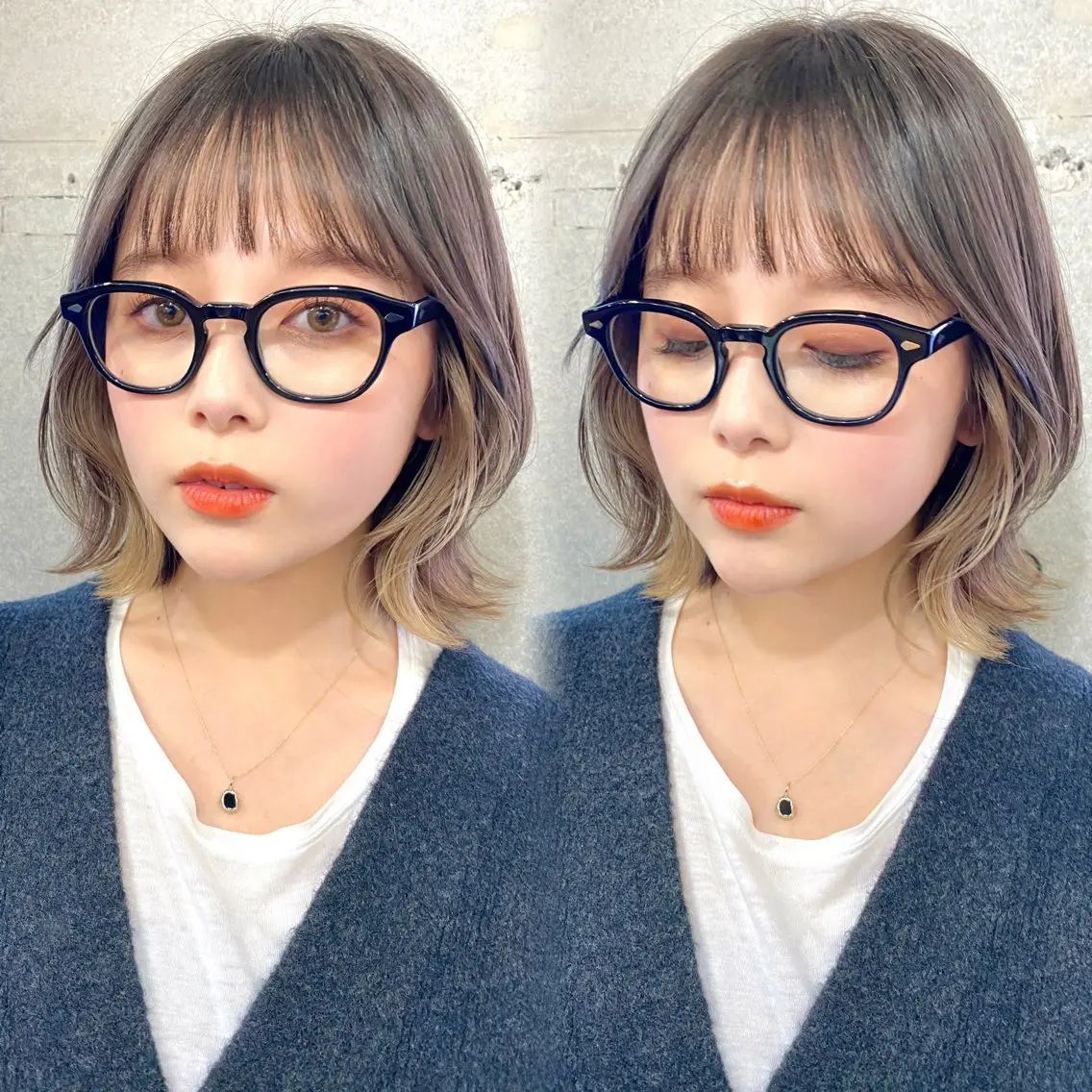 ミディアム カラー 似合わせレイヤー 🇰🇷荒木洋文のヘアスタイル