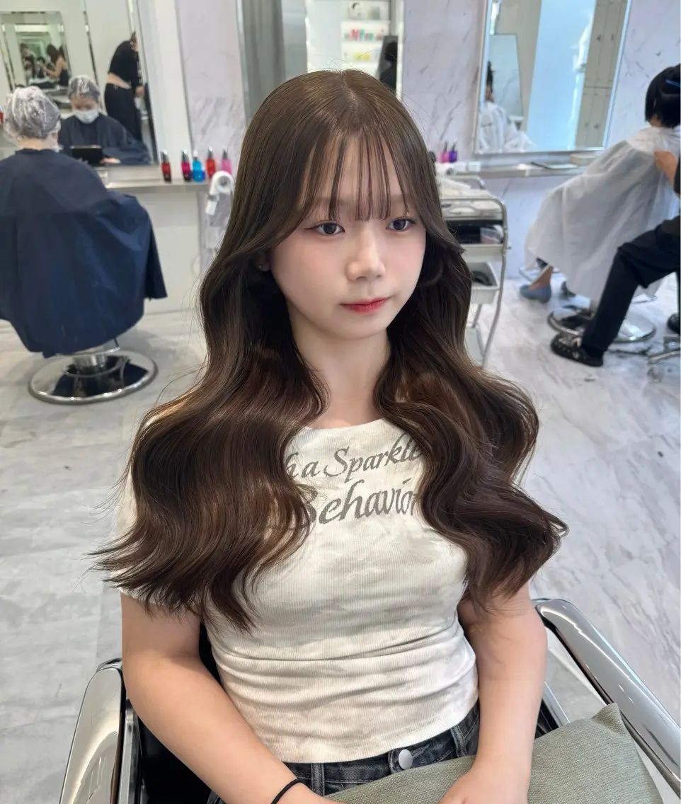 ロング カラー ヘアカラー ParveMix🍀 藤原愛未のヘアスタイル