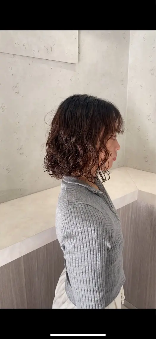 ミディアム パーマ 🫧似合わせショート イシダ🫧のヘアスタイル