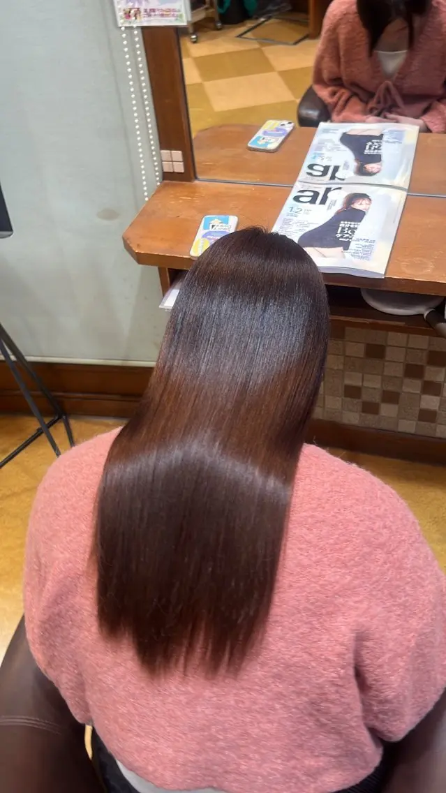 ロング 森田敦 縮毛矯正/髪質改善のヘアスタイル