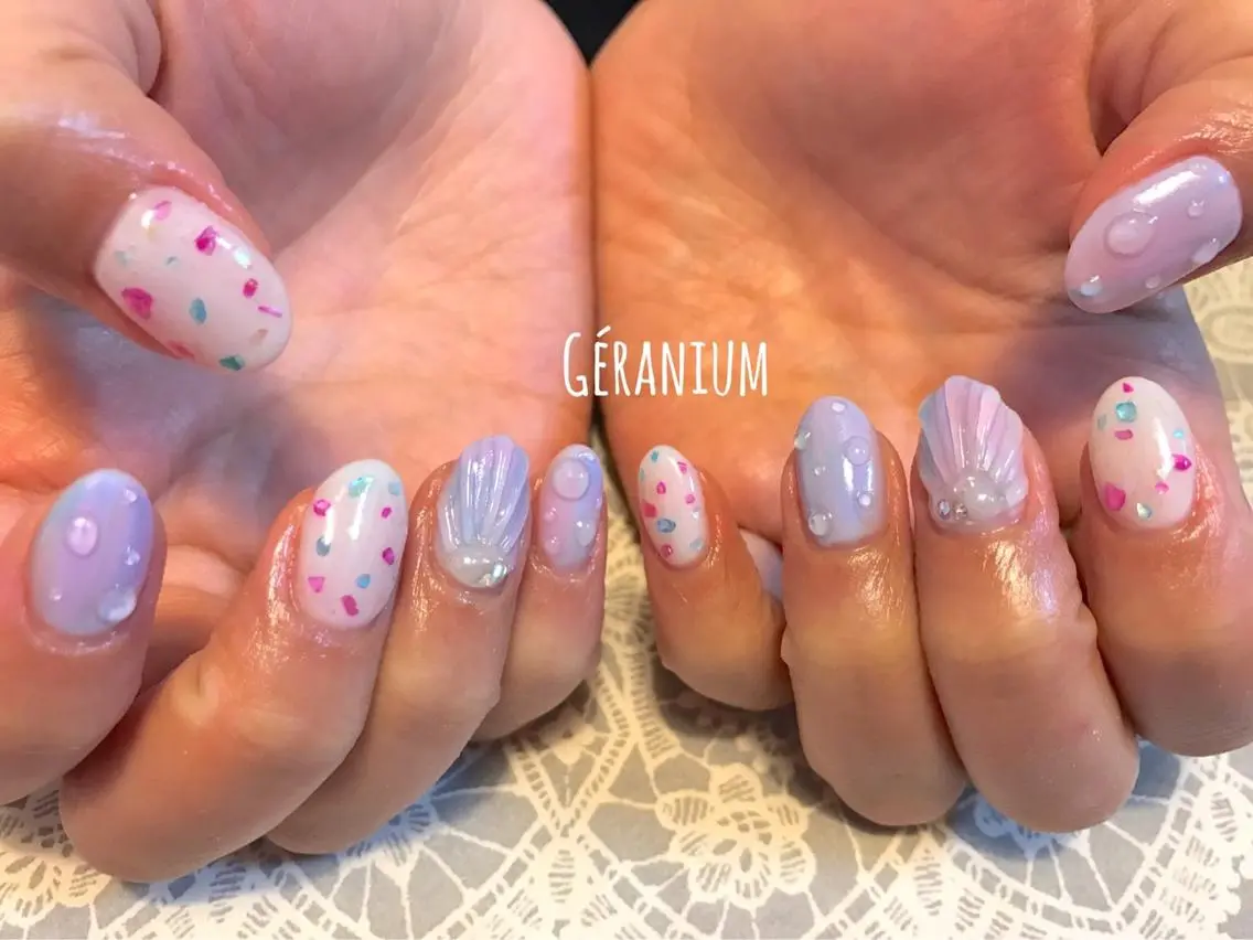 【ハンドオフあり】デザインネイル💅持ち込み/相談OK/アートにより追加料金あり（6​〜​10本アート目安）の写真